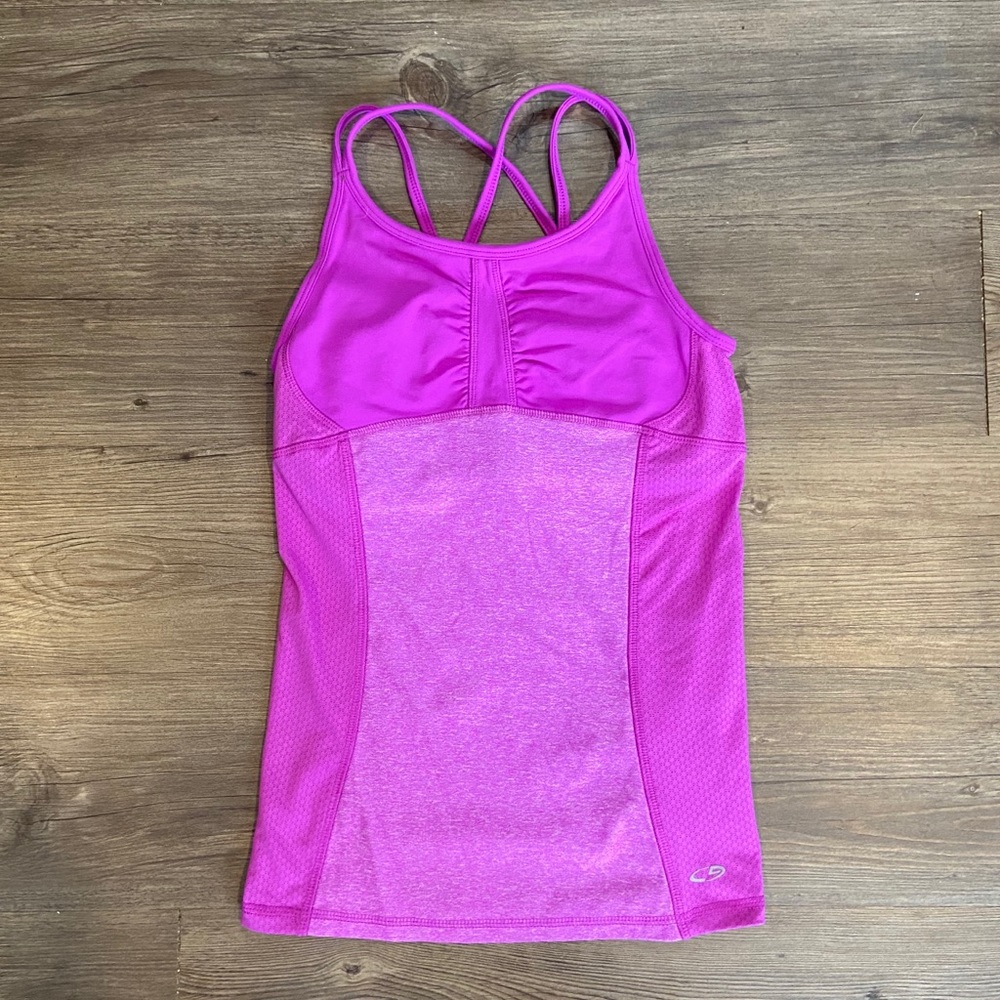 [Champion] Purple Activewear Tank Built in Bra -XS